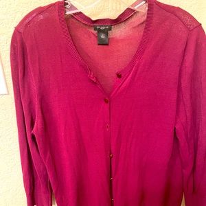 Ann Taylor, burgundy sweater, gently used